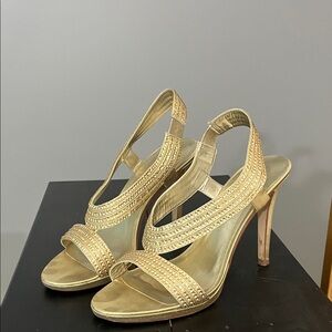 Caparros Gold Strappy Heels